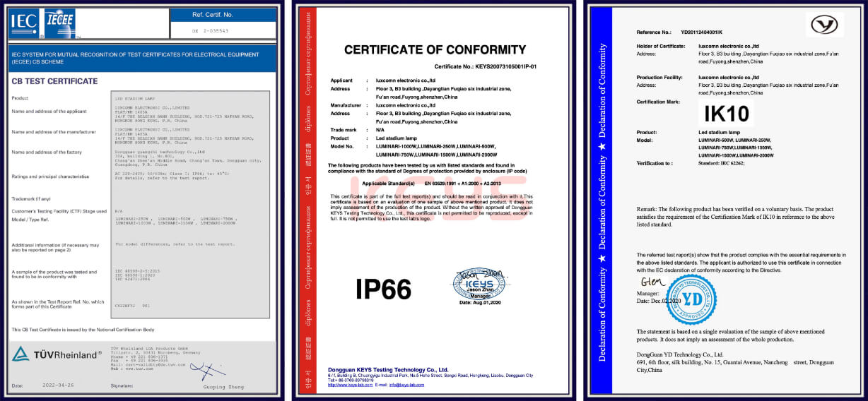 2 stadium light cb ip66 ik10 certification 1