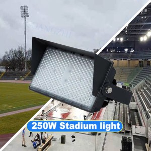 Aluminum 250W LED Stadium 37500lm SMD3030 IP66 LED Flood Lights for Lighting Stadiums