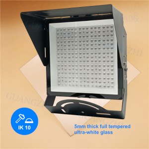 Outdoor 150000lm Ra80 IP66 150lm/W Square Black Modular LED Stadium Light 1000W with Factory Supply
