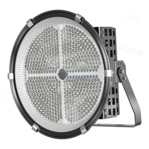 Economic Project Basketball Court Fin Round Black 300W-1000W Mast Light for Football Golf