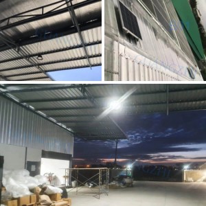 30W-150W Discharge 12h+ Solar Ceiling Lights LED Ra80 Solar High Bay for Station Inside Garden