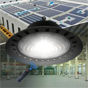 Polysilicon Panel DC 6V Solar Indoor Lights LVD UFO Solar High Bay for Parking Lot Warehouse Rainshed