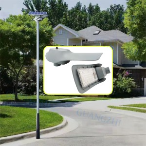 60W-120W IP65 Warranty 3 Years Aluminum LED Bend Alone Solar Street Light