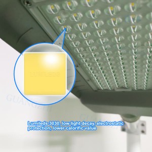 High Working Efficiency High Lumen SMD LED Separated Solar Panel 100W Solar Energy Street Light