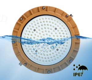 150W Factory Explosion-proof Lamp Waterproof IP67 Round LED Explosion Proof Light Fixture