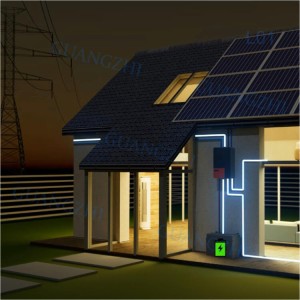 3KW 5KW 10KW Hybrid on off Grid Solar House System with Inverter, Battery and Panel